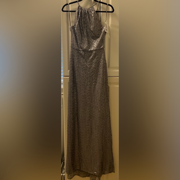 NWT Amsale Long Sequined Dress - Picture 1 of 9